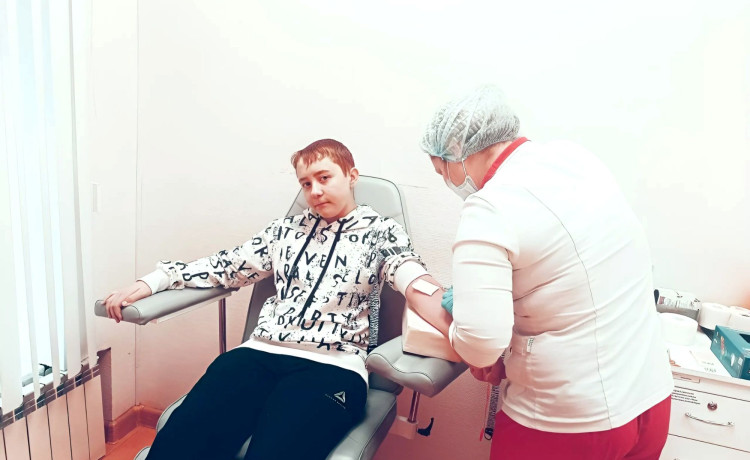 Большое детское спасибо, что помогли Никите сдать анализ!