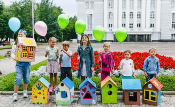 Дети построили в центре Перми улицу волшебных домов