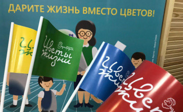 В штабе «Дедморозим» началась выдача сувениров участникам акции «Цветы жизни»